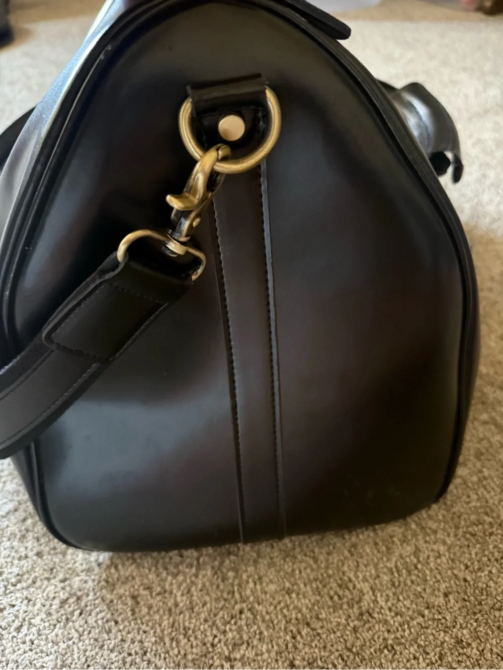 Leathario Travel Duffle Bag For Men Women Genuine Leather Overnight Weekender